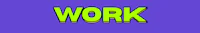 the word work on a purple background