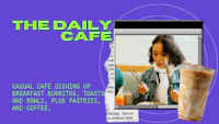 the daily cafe social safety up breakfast, snacks, and coffee