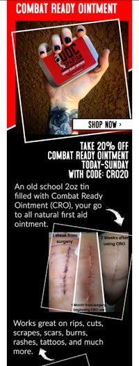 a flyer with a picture of a man's hand