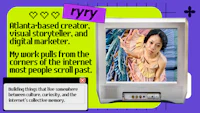 a tv screen with the words ryy