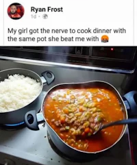 ryan frost my girl got the nerve to cook dinner with the same beat