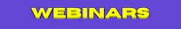 the word webinars on a purple background