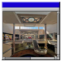 an image of a mall with a clock